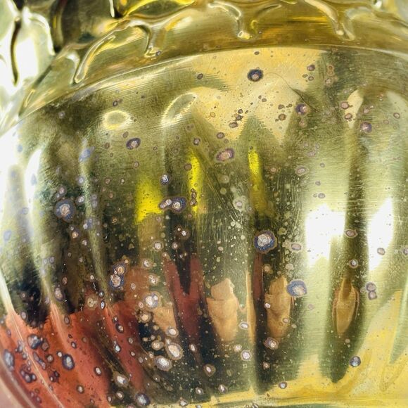 Vintage Brass Textured Planter Indoor Plant Pot Jardiniere 8in Diameter India - Picture 7 of 9